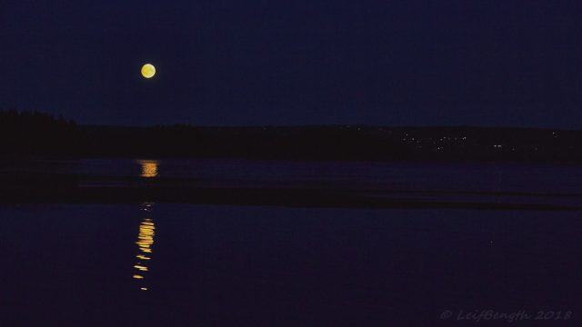 Fullmåne över Orsasjön...