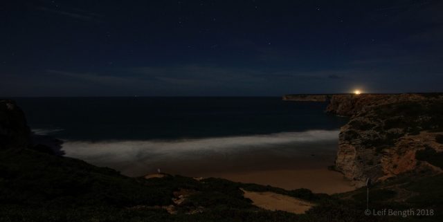 Praian i månljus... (ett framkallningsalternativ i iPad)