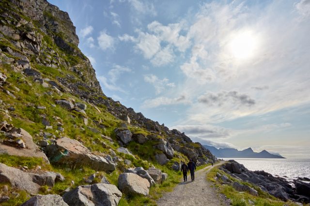 Gamla landsvägen Uttakleiv - Haukland