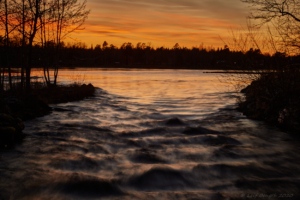 Solnedgång i Gysinge