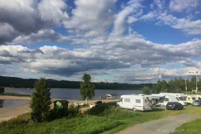 Särna camping med "havsutsikt"