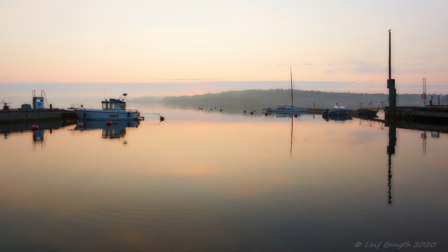 Morgon i Osnäs hamn