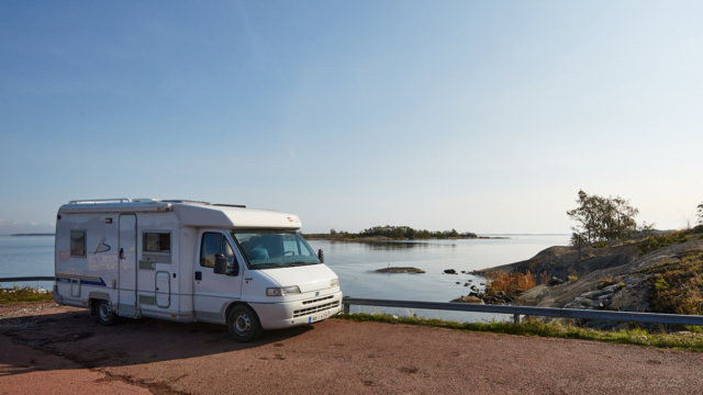 Nattplats med havsutsikt