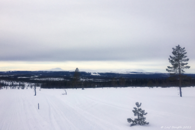 Vy mot Städjan, Fjätervålen och Nipfjället