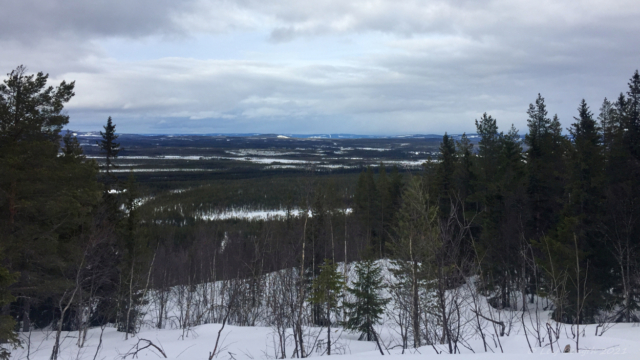 Vy mot öst från Galgberget, Lillhärdal
