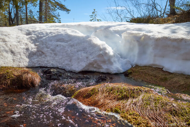 Liten glaciär på Aspholsmyren