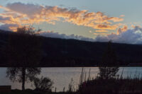 Solnedgång i Klövsjö