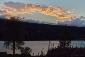 Solnedgång i Klövsjö